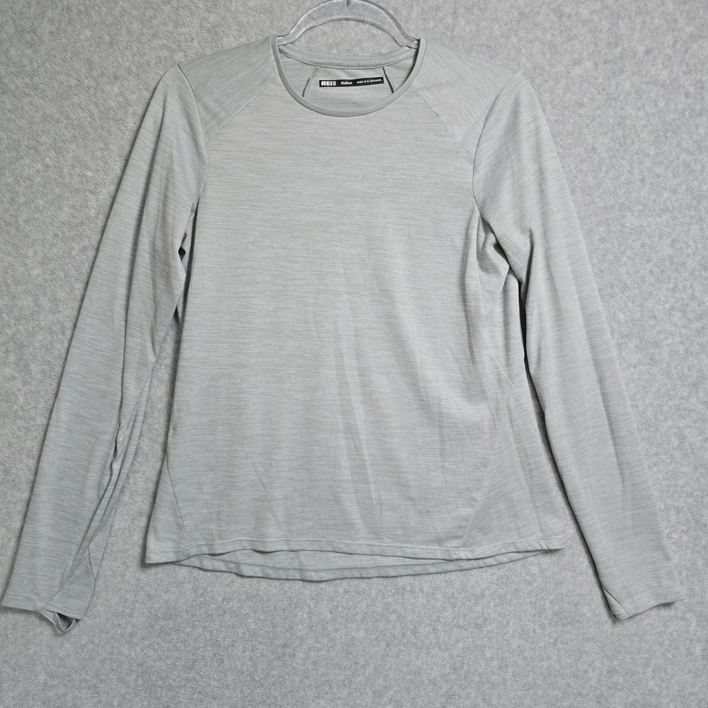 Rei Co Op Women Active Medium Crew Base Layer Pursuit Running Outdoor Shirt